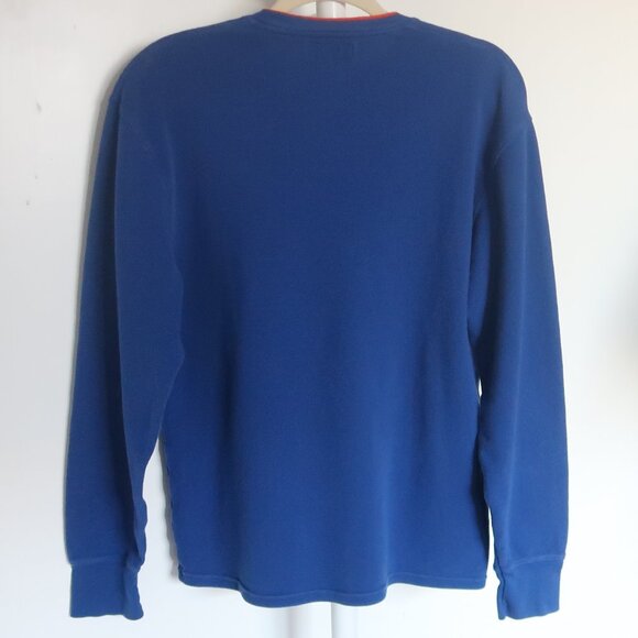 Polo Ralph Lauren Blue & Orange Cotton Crewneck Long Sleeve Sweater L - Picture 3 of 7